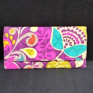 Vera Bradley Vibrant‎ Floral Women's Clutch Wallet